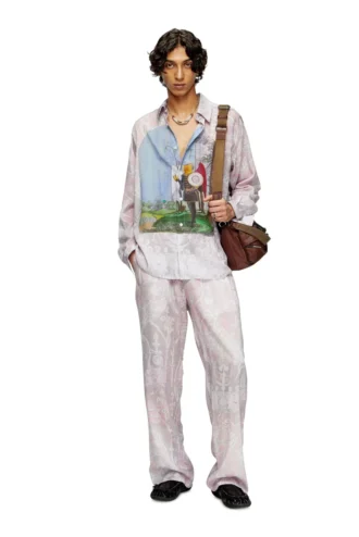 p-theck-a-ajfw Track pants with medieval print