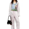 p-theck-a-ajfw Track pants with medieval print p-theck-a-ajfw Track pants with medieval print