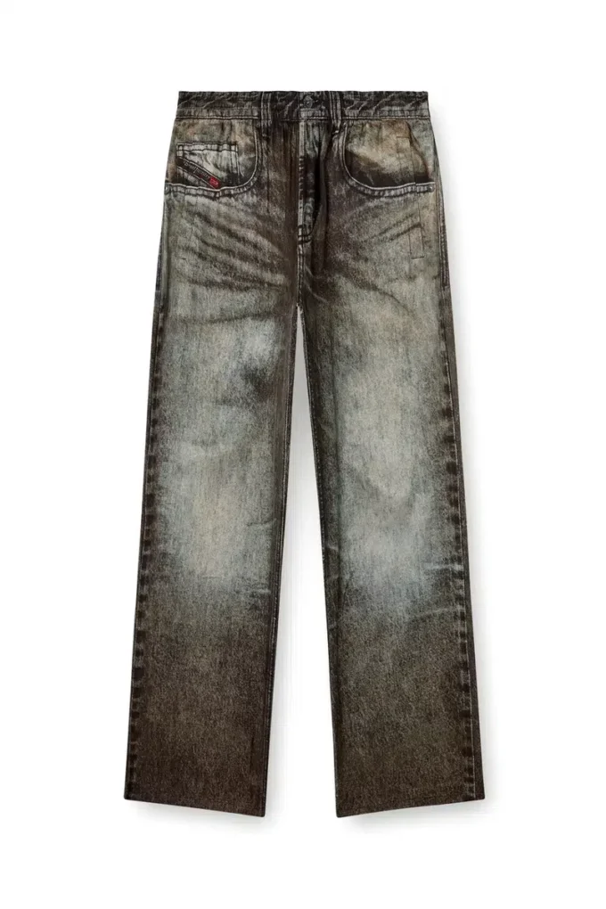 p-theck-lkct Elasticated pants in denim-look viscose p-theck-lkct Elasticated pants in denim-look viscose