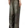 p-theck-lkct Elasticated pants in denim-look viscose p-theck-lkct Elasticated pants in denim-look viscose
