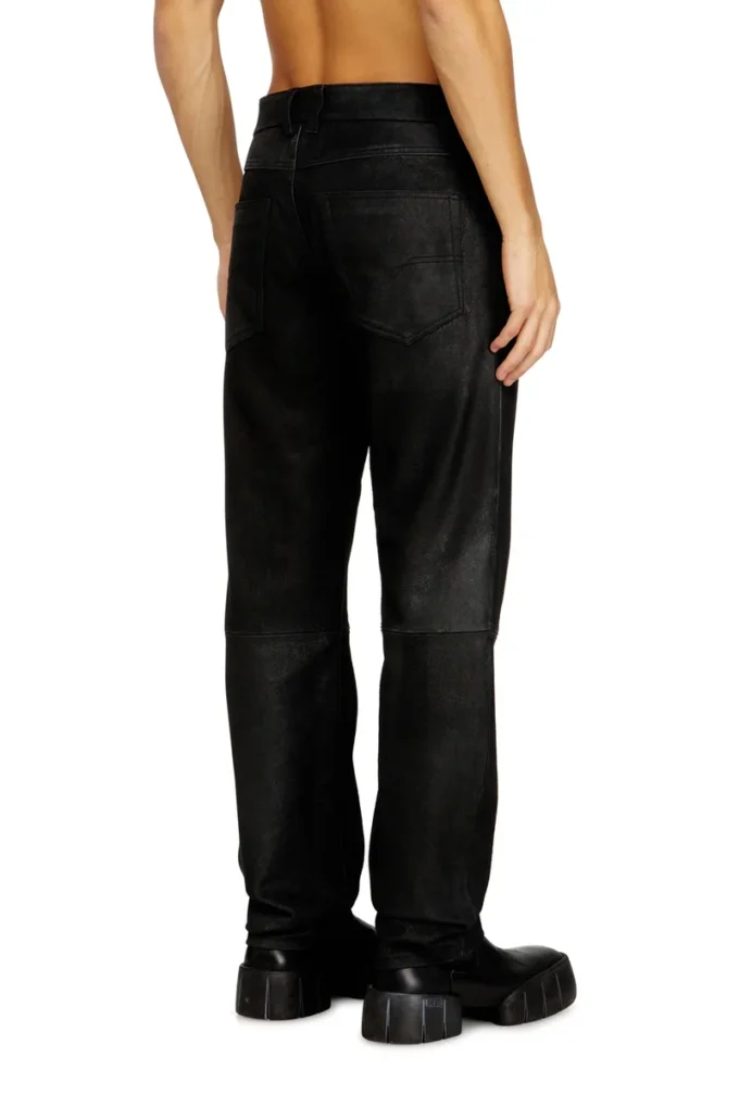 p-vyll-dmbi Jean-cut leather pants