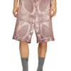 p-warky-short Waffle shorts with medieval print p-warky-short Waffle shorts with medieval print