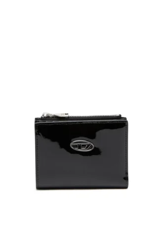 play bi-fold zip ii Small wallet in glossy leather play bi-fold zip ii Small wallet in glossy leather