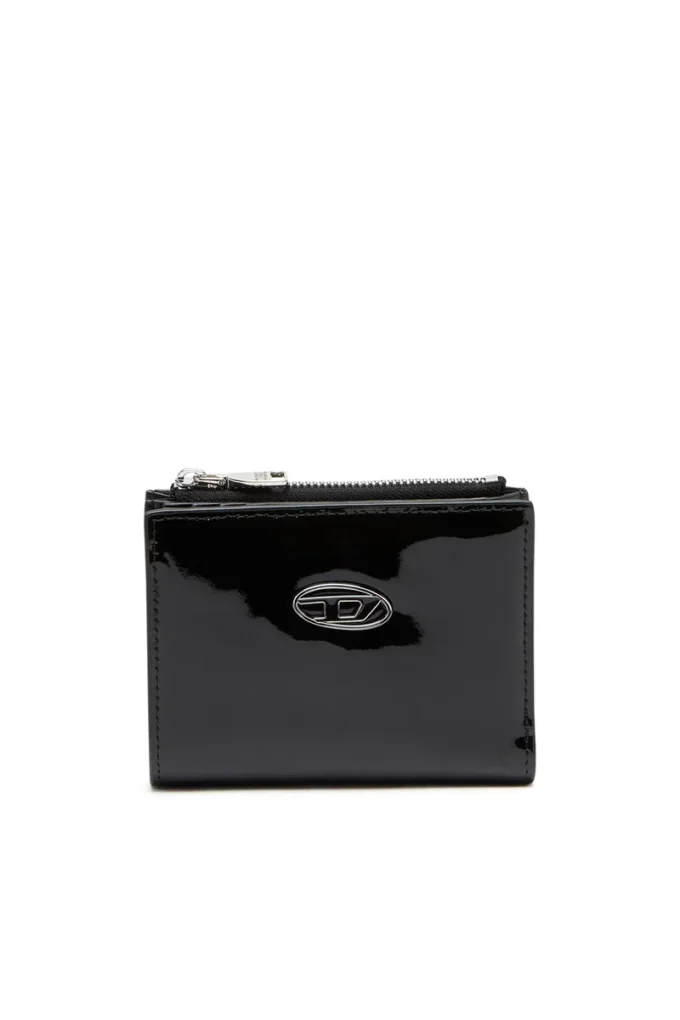 play bi-fold zip ii Small wallet in glossy leather play bi-fold zip ii Small wallet in glossy leather