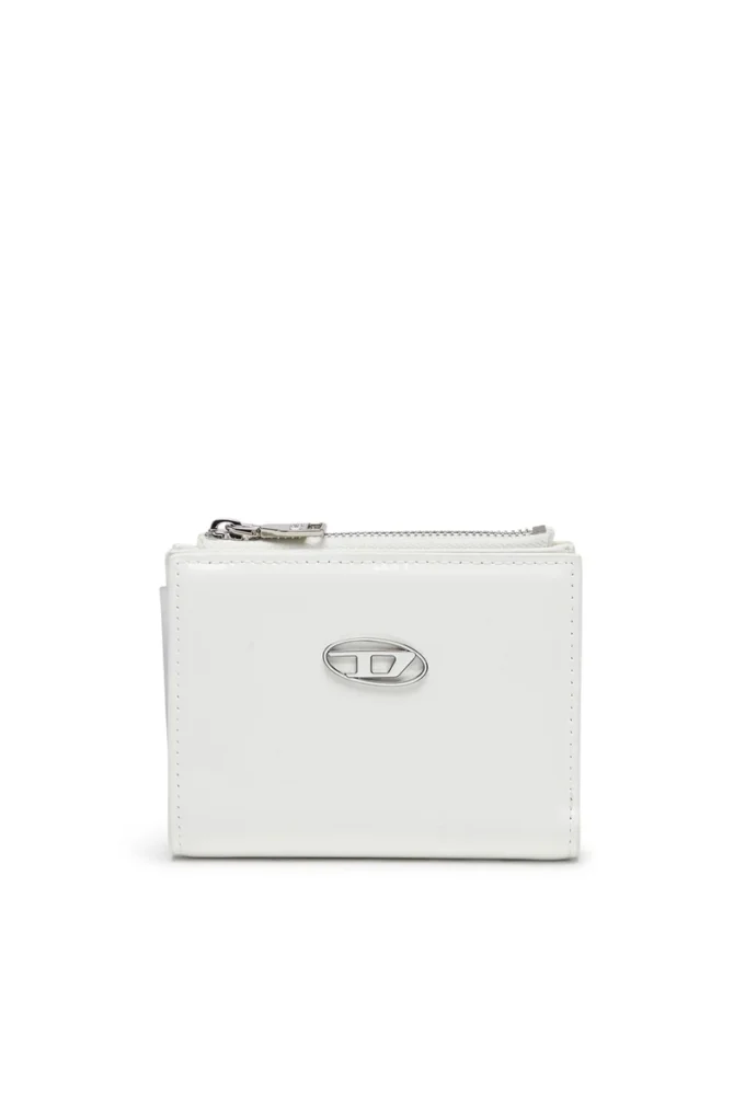 play bi-fold zip ii Small wallet in glossy leather play bi-fold zip ii Small wallet in glossy leather