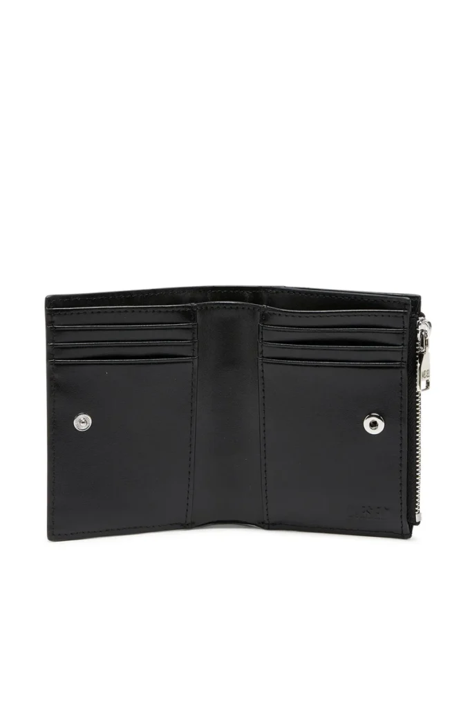 play bi-fold zip ii Small wallet in glossy leather play bi-fold zip ii Small wallet in glossy leather