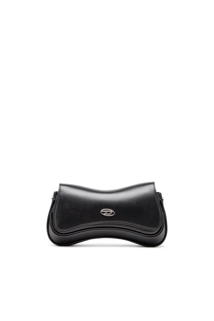 play clutch Play-Semi gloss leather shoulder bag