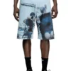 pr-d-rixford-s Denim shorts with faded print pr-d-rixford-s Denim shorts with faded print