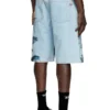 pr-d-rixford-s Denim shorts with faded print pr-d-rixford-s Denim shorts with faded print