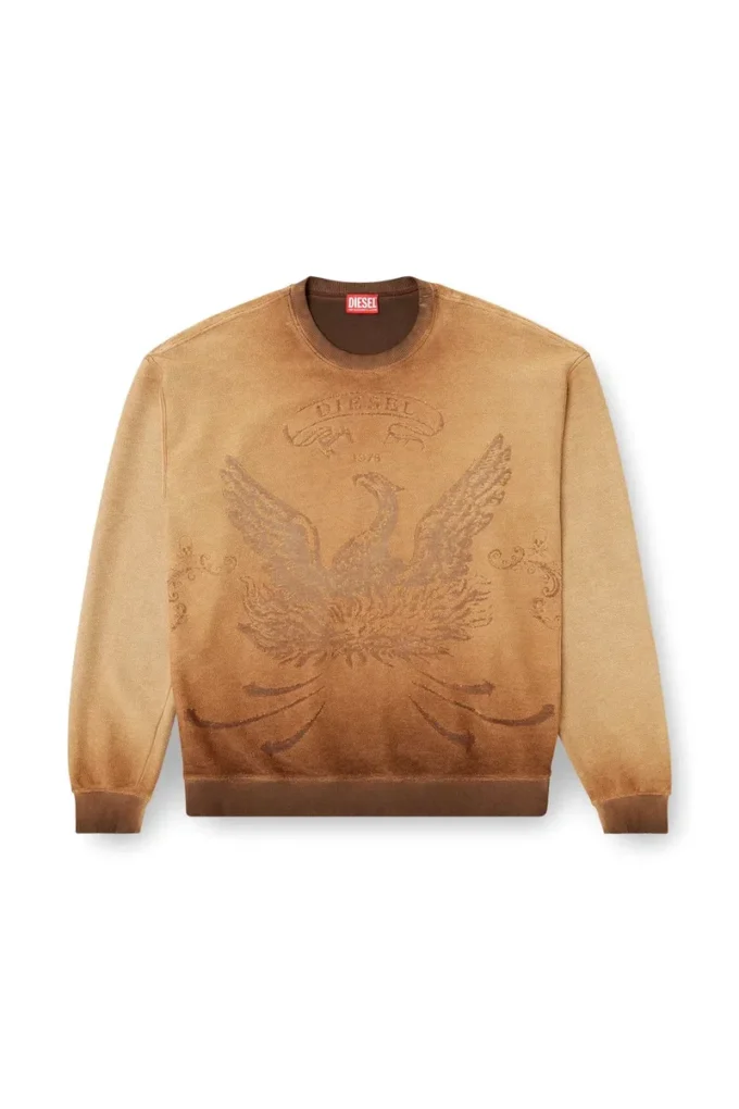 s-aron Faded sweatshirt with devoré Phoenix logo s-aron Faded sweatshirt with devoré Phoenix logo
