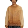 s-aron Faded sweatshirt with devoré Phoenix logo s-aron Faded sweatshirt with devoré Phoenix logo