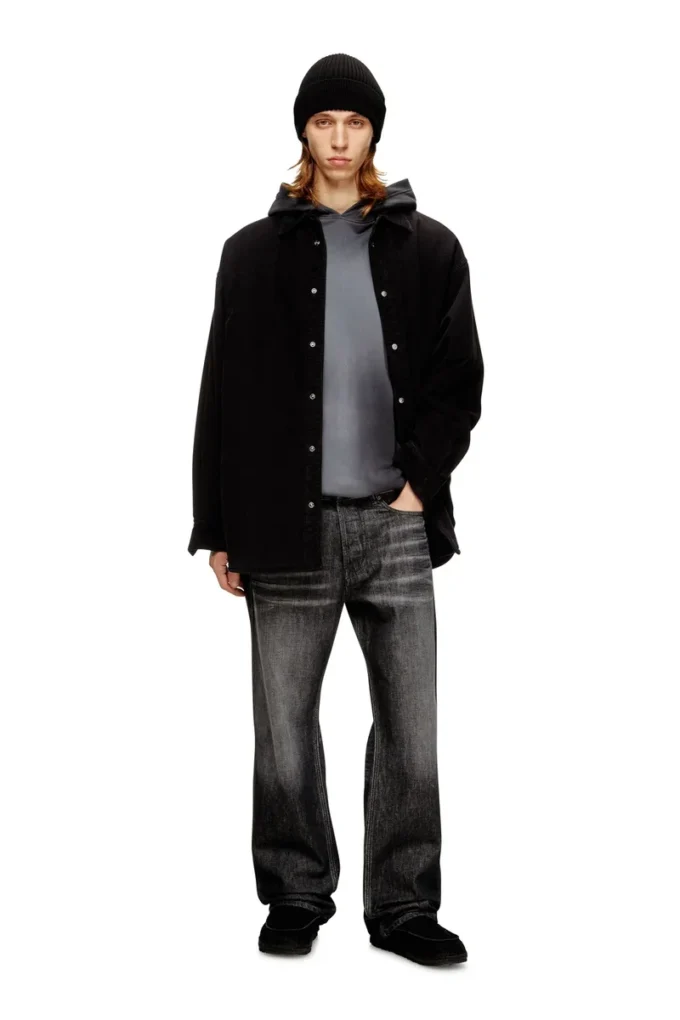 s-baggy-padd-hgbk Cotton shirt with Oval D embroidery s-baggy-padd-hgbk Cotton shirt with Oval D embroidery