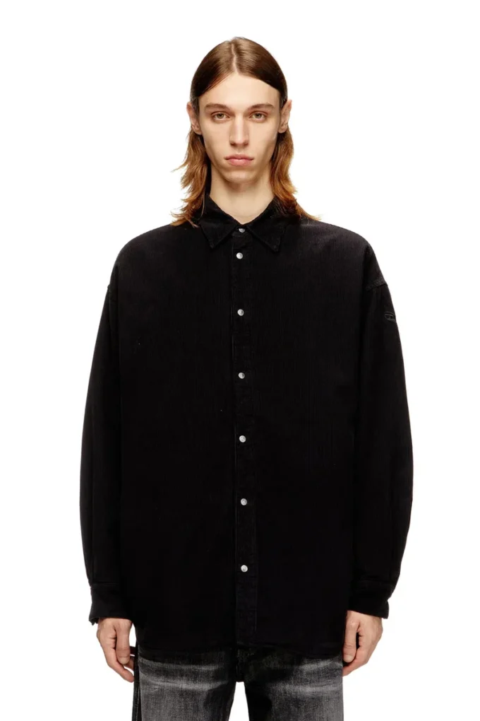 s-baggy-padd-hgbk Cotton shirt with Oval D embroidery s-baggy-padd-hgbk Cotton shirt with Oval D embroidery