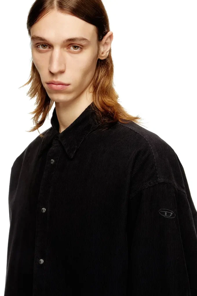 s-baggy-padd-hgbk Cotton shirt with Oval D embroidery s-baggy-padd-hgbk Cotton shirt with Oval D embroidery