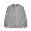 s-baxt-t1 Cracked-effect sweatshirt with micro logo s-baxt-t1 Cracked-effect sweatshirt with micro logo