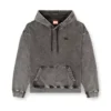 s-boxt-hood-den Hoodie with raw-cut back patch s-boxt-hood-den Hoodie with raw-cut back patch