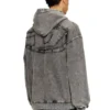 s-boxt-hood-den Hoodie with raw-cut back patch s-boxt-hood-den Hoodie with raw-cut back patch