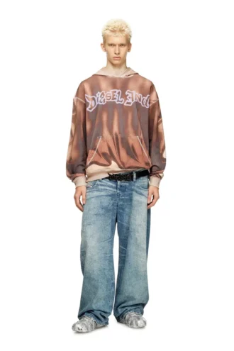 s-boxt-hood-show Hoodie with graffiti print