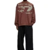 s-boxt-n5 Cotton sweatshirt with flocked Oval D s-boxt-n5 Cotton sweatshirt with flocked Oval D