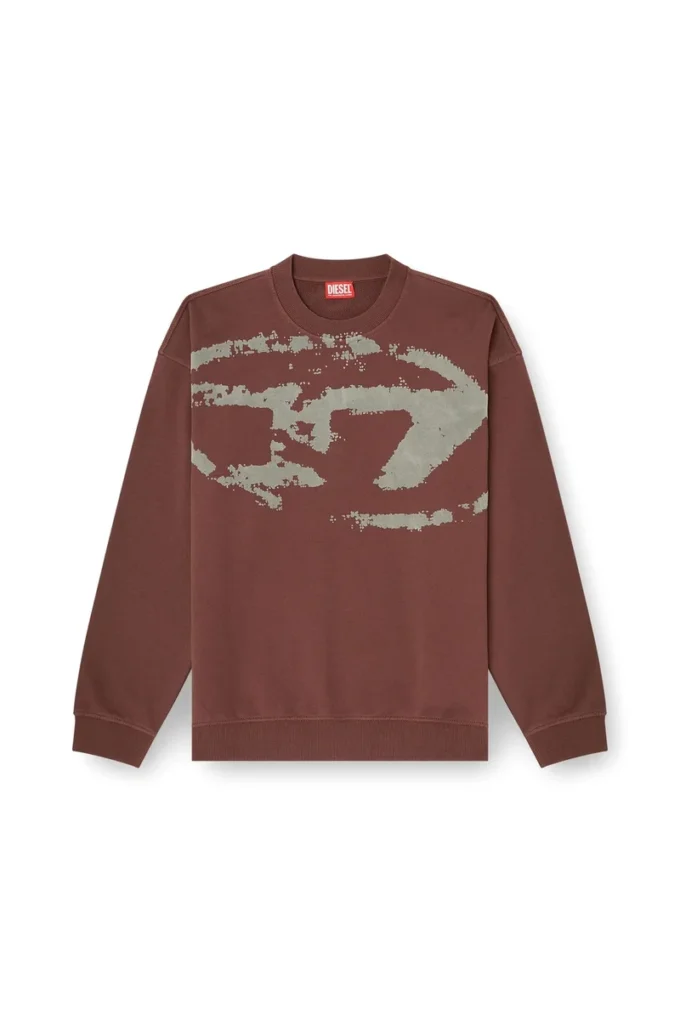s-boxt-n5 Cotton sweatshirt with flocked Oval D s-boxt-n5 Cotton sweatshirt with flocked Oval D
