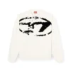 s-boxt-n5 Sweatshirt with distressed flocked logo s-boxt-n5 Sweatshirt with distressed flocked logo