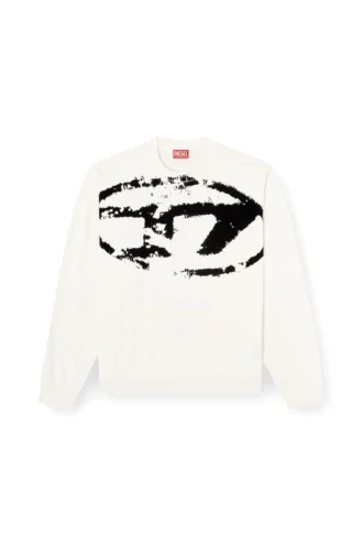 s-boxt-n5 Sweatshirt with distressed flocked logo