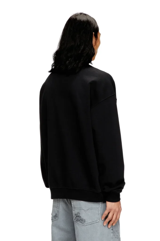 s-boxt-n5 Sweatshirt with distressed flocked logo s-boxt-n5 Sweatshirt with distressed flocked logo