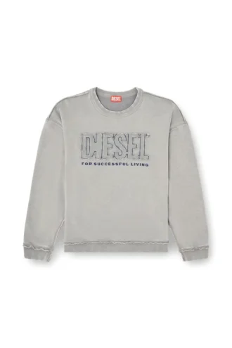 s-boxt-raw-v1 Cotton sweatshirt with appliqué logo