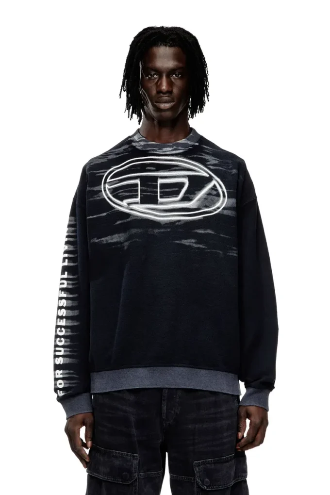 s-boxt-t1 Cotton sweatshirt with Oval D print s-boxt-t1 Cotton sweatshirt with Oval D print