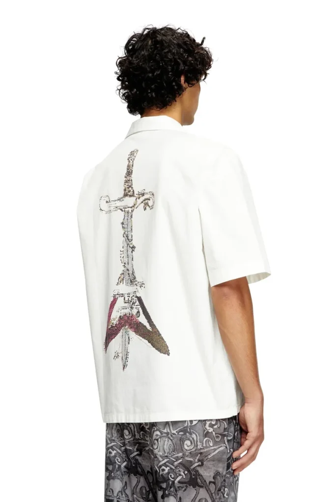 s-brack-a-hgbs Shirt with sword print s-brack-a-hgbs Shirt with sword print