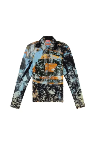 s-corn-peel Destroyed shirt with cinema prints