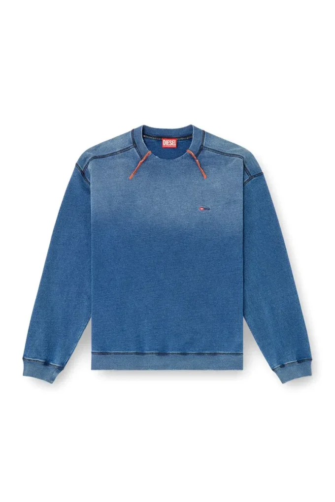 s-crao-boxt Cotton sweater with contrasting stitching