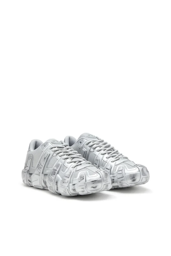 s-d-griffe low S-D-Griffe-Metallic sneakers in mesh and PU s-d-griffe low S-D-Griffe-Metallic sneakers in mesh and PU