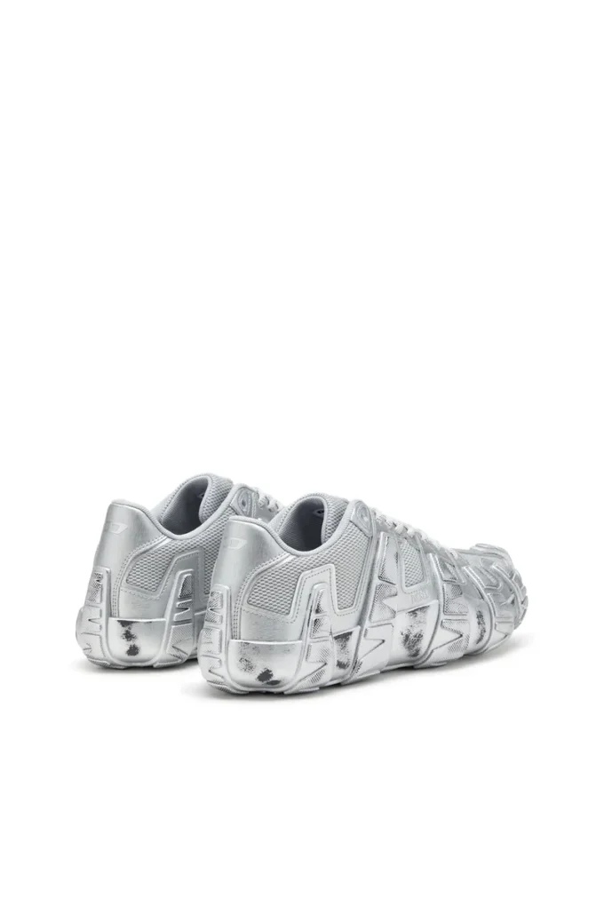s-d-griffe low S-D-Griffe-Metallic sneakers in mesh and PU s-d-griffe low S-D-Griffe-Metallic sneakers in mesh and PU