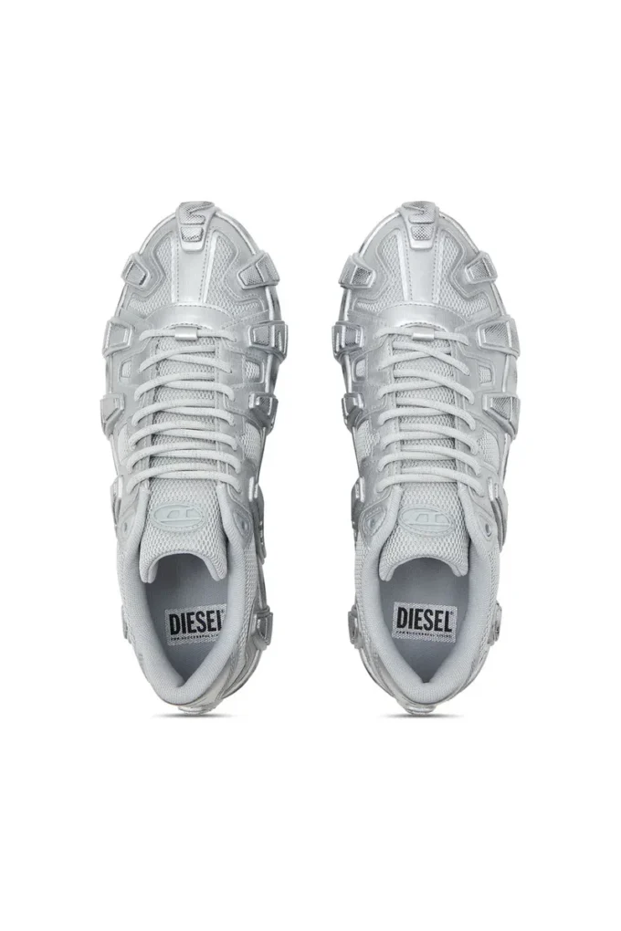 s-d-griffe low S-D-Griffe-Metallic sneakers in mesh and PU s-d-griffe low S-D-Griffe-Metallic sneakers in mesh and PU