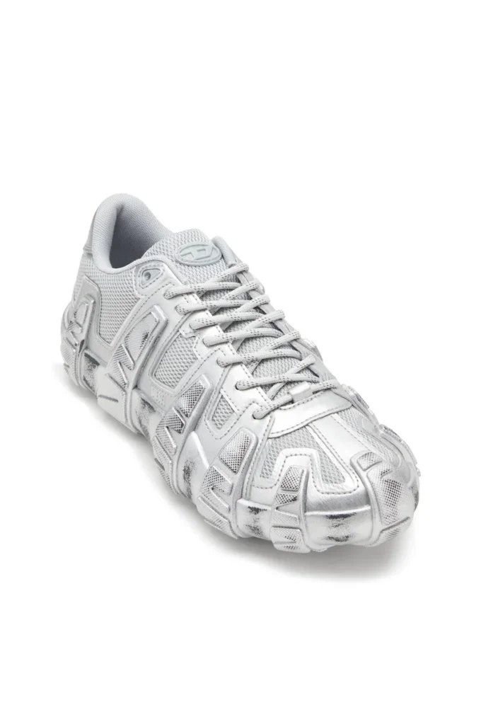 s-d-griffe low S-D-Griffe-Metallic sneakers in mesh and PU s-d-griffe low S-D-Griffe-Metallic sneakers in mesh and PU