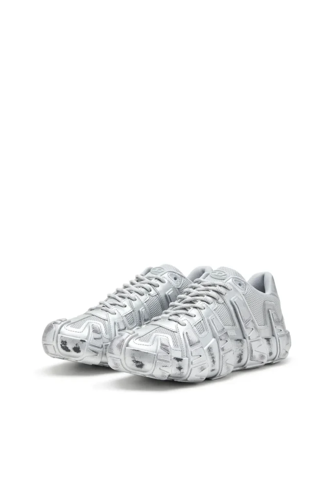 s-d-griffe low S-D-Griffe-Metallic sneakers in mesh and PU s-d-griffe low S-D-Griffe-Metallic sneakers in mesh and PU