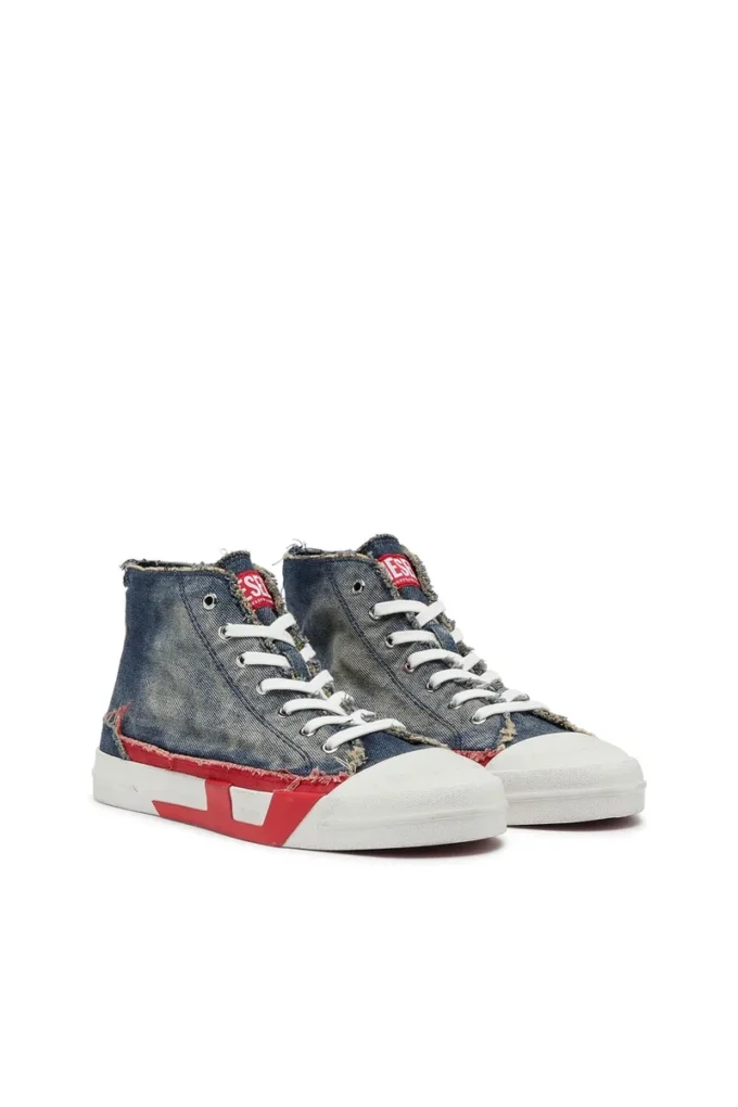s-d-verse mid ii D-Verse-High-top sneakers in denim with D logo s-d-verse mid ii D-Verse-High-top sneakers in denim with D logo