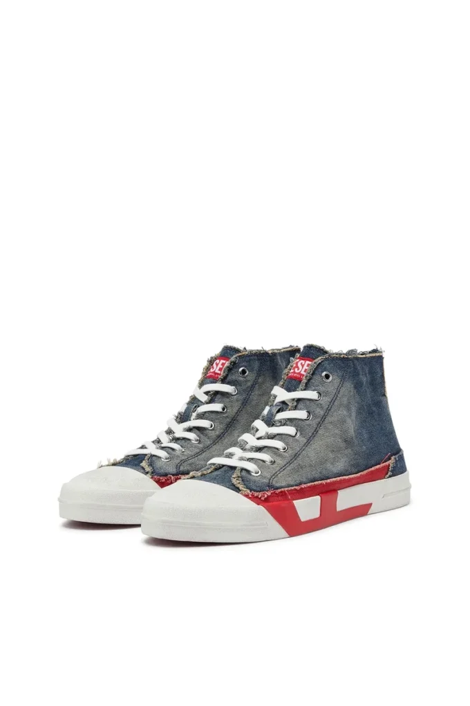 s-d-verse mid ii D-Verse-High-top sneakers in denim with D logo s-d-verse mid ii D-Verse-High-top sneakers in denim with D logo