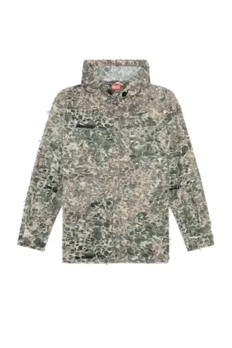 s-dewny-hood-hockk Camo shirt with destroyed finish