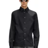 s-fitty-a Formal shirt with logo-embroidered collar s-fitty-a Formal shirt with logo-embroidered collar
