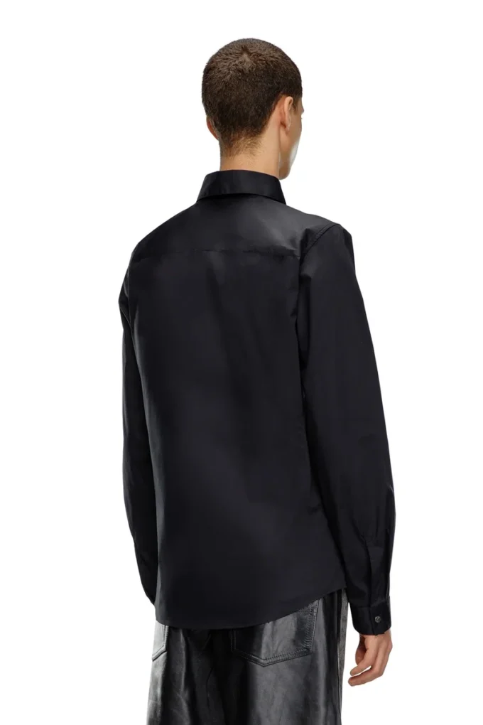 s-fitty-a Formal shirt with logo-embroidered collar s-fitty-a Formal shirt with logo-embroidered collar