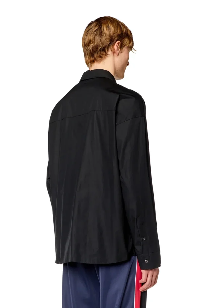 s-gander-r Half-zip shirt in jersey and poplin s-gander-r Half-zip shirt in jersey and poplin