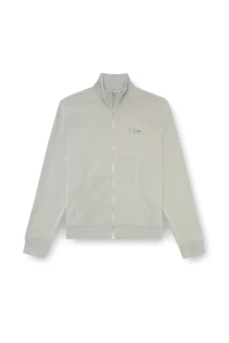 s-ginni-zip-od Zip-up sweatshirt with metallic logo