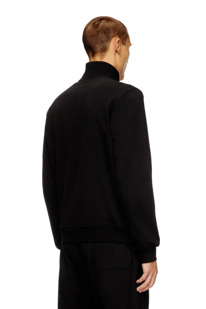 s-ginni-zip-od Zip-up sweatshirt with metallic logo