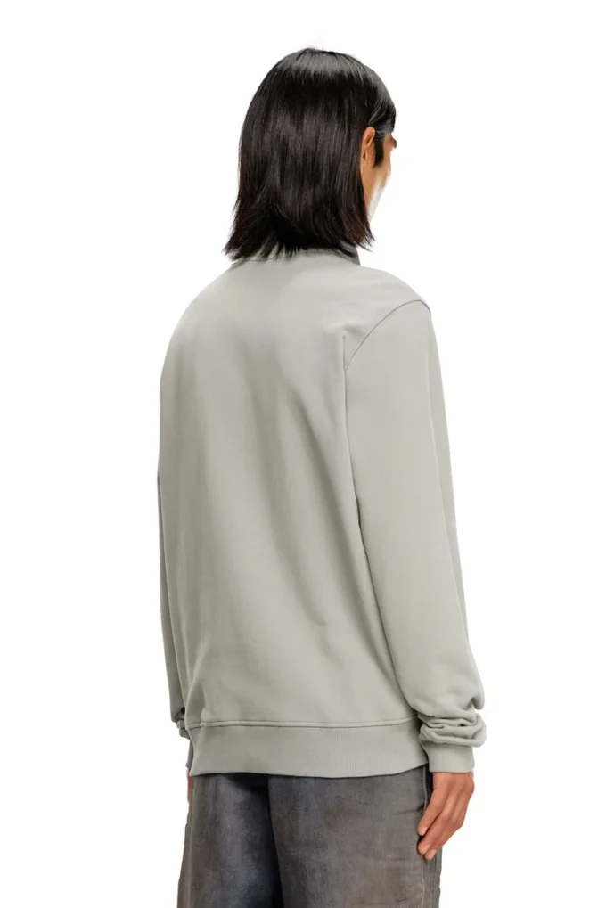 s-ginni-zip-od Zip-up sweatshirt with metallic logo