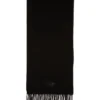 s-imon-d-long Wool-blend scarf with fringed edges s-imon-d-long Wool-blend scarf with fringed edges