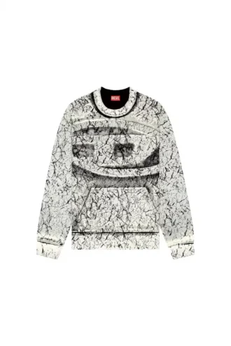 s-macoval Sweatshirt with cracked coating