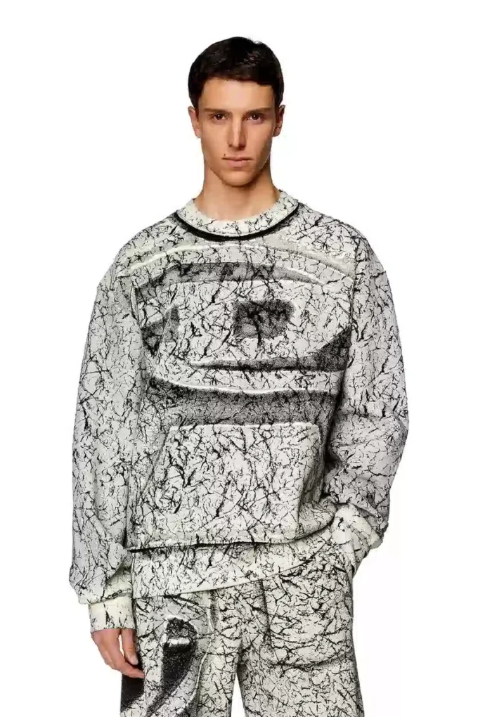 s-macoval Sweatshirt with cracked coating s-macoval Sweatshirt with cracked coating