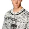 s-macoval Sweatshirt with cracked coating s-macoval Sweatshirt with cracked coating